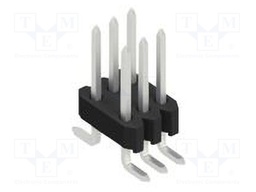 Connector: pin strips; pin header; male; PIN: 6; 1.27mm; SMT; 2x3