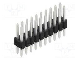 Connector: pin strips; pin header; male; PIN: 20; 1.27mm; THT; 2x10