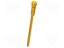 Connector; Contact plating: gold-plated; Contacts: brass; Ø: 1.8mm