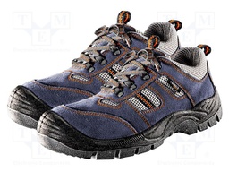 Shoes; Size: 41; blue-gray; chamois; oils,slip,solvent