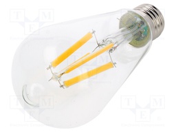 LED lamp; cool white; E27; 220/240VAC; 1350lm; 10W; 300°; 2700K