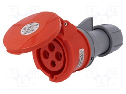 Connector: AC supply 3-phase; socket; female; 32A; 380/415VAC