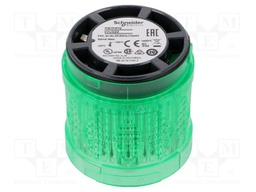 Signaller: lighting; continuous light; Colour: green; Usup: 24VDC