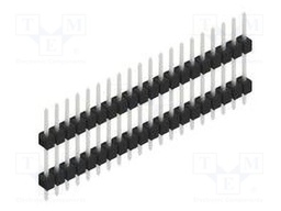 Connector: pin strips; pin header; male; PIN: 20; 2.54mm; THT; 1x20
