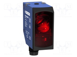 Photoelectric Sensor, OsiSense XU, Retroreflective, 12 m, PNP, 18 Vdc to 30 Vdc, M12 Connector