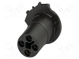 Connector: M12; contact insert; PIN: 4; 63V; straight; THR; 12A