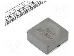 Inductor: wire; SMD; 22uH; 11A; 25.1mΩ; 17.15x17.15x7mm; ±20%