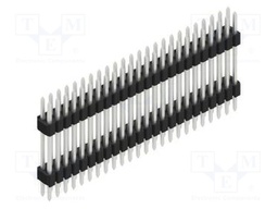 Connector: pin strips; pin header; male; PIN: 48; 1.27mm; THT; 2x24