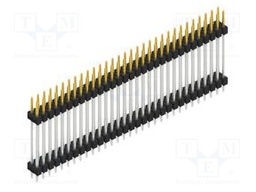 Connector: pin strips; pin header; male; PIN: 62; 2.54mm; THT; 2x31