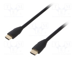 Cable; HDMI 1.4; HDMI plug,both sides; 1m; black; 30AWG; Core: CCS