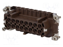 Connector: rectangular; female; 180 °C; 16+PE; size 77.27; 16A