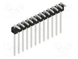 Connector: pin strips; pin header; male; PIN: 12; 2.54mm; THT; 1x12