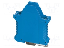 Enclosure base; with FE contact; blue; UL94V-0; ME 22,5; Y: 99mm