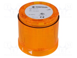 Signaller: lighting; B15D; LED; yellow; 24VDC; 24VAC; IP54; -20÷50°C