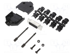 D-Sub HD; PIN: 26; female; unshielded; straight; soldering; UNC4-40