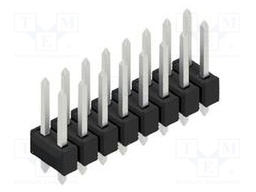 Connector: pin strips; pin header; male; PIN: 16; 2.54mm; THT; 2x8