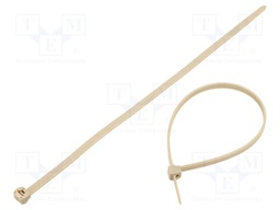 Cable tie; L: 220mm; W: 4.7mm; PEEK; 380N; beige; Ømax: 56mm; UL94V-0