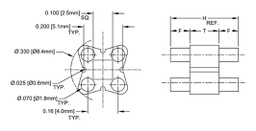 Insulating distance; polyamide 66; 5.1mm; natural; UL94V-2