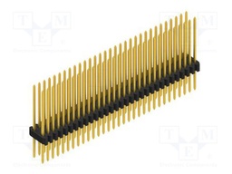 Connector: pin strips; pin header; male; PIN: 62; 1.27mm; THT; 2x31