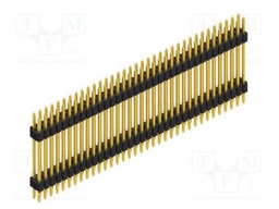 Connector: pin strips; pin header; male; PIN: 70; 1.27mm; THT; 2x35