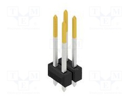 Connector: pin strips; pin header; male; PIN: 4; 2.54mm; THT; 2x2
