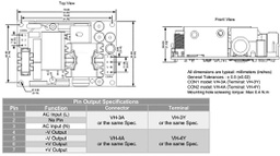 Converter: AC/DC; 26.4W; 85÷264VAC; Usup: 100÷370VDC; Uout: 3.3VDC