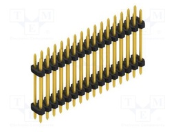 Connector: pin strips; pin header; male; PIN: 32; 2mm; THT; 2x16