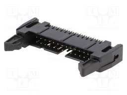 Socket; IDC; male; PIN: 26; with ejector; THT; gold-plated; 2.54mm