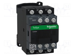 Contactor: 3-pole; NO x3; Auxiliary contacts: NC + NO; 72VDC; 18A