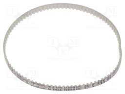 Timing belt; T2.5; W: 4mm; H: 1.3mm; Lw: 230mm; Tooth height: 0.7mm