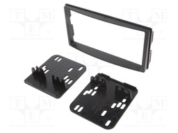 Radio mounting frame; Kia; 2 DIN; black