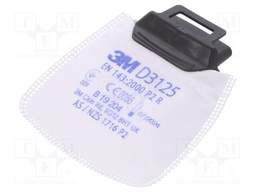 Dust filter; Protection class: P2 R; Series: D3000; 120mm