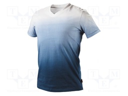 T-shirt; Size: XXL; white-blue; DENIM; 180g/m2