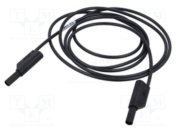 Test lead; 16A; banana plug with axial socket 4mm,both sides