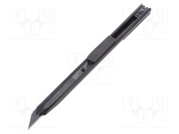 Knife; Features: locked blade; 9mm; Handle material: metal