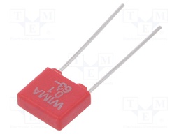Capacitor: polyester; 100nF; 40VAC; 63VDC; Pitch: 5mm; ±5%