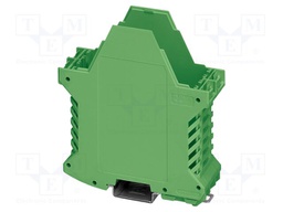 Enclosure base; with terminals; green; UL94V-0; ME 35; X: 107.3mm