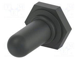 Cap; Ø7.4x13.2mm; black