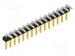 Connector: pin strips; pin header; male; PIN: 15; 2mm; THT; 1x15