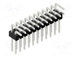 Connector: pin strips; pin header; male; PIN: 22; 2.54mm; THT; 2x11