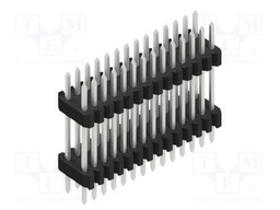 Connector: pin strips; pin header; male; PIN: 28; 1.27mm; THT; 2x14
