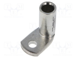 Tip: ring tube; M6; 70mm2; crimped; for cable; angled 90°; tinned