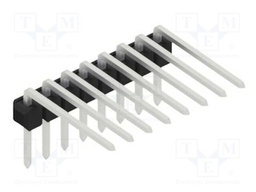 Connector: pin strips; pin header; male; PIN: 8; 2.54mm; THT; 1x8
