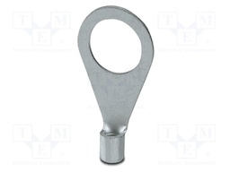 Non-insulated; Body: silver; Tip: ring