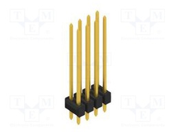 Connector: pin strips; pin header; male; PIN: 8; 2.54mm; THT; 2x4