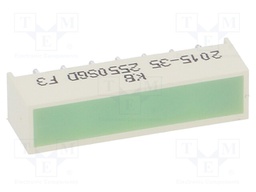 LED backlight; green; Lens: diffused,green; λd: 568nm; 20÷50mcd