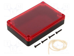 Enclosure: multipurpose; X: 80mm; Y: 120mm; Z: 27mm; ABS; black