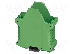 Enclosure base; with terminals; green; UL94V-0; ME 45; X: 107.3mm
