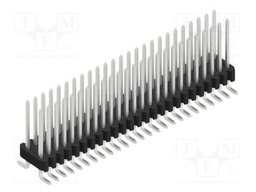 Connector: pin strips; pin header; male; PIN: 50; 1.27mm; SMT; 2x25
