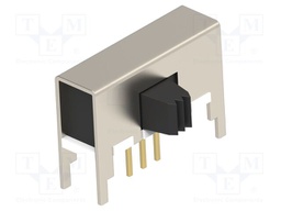 Switch: slide; Pos: 2; SPDT; 0.02A/20VAC; 0.02A/20VDC; ON-ON; THT